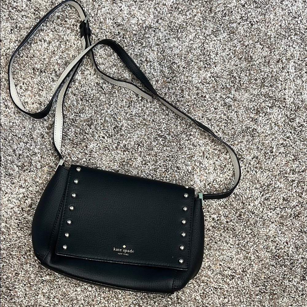Kate Spade Black Studded Crossbody Bag